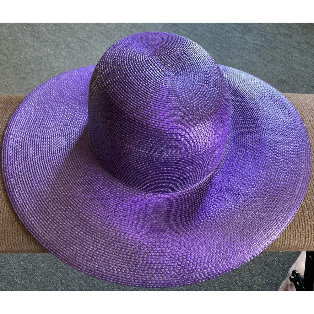 Vintage Street Smart by Betmar Purple Sun Hat Wide Brim No Visible Flaws